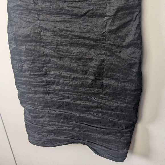 SARAH PACINI Vintage Formal Black Dress Size 0 Y2K 2000 Style Made Un Italy - Picture 3 of 10